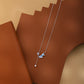 Blue Moon Leaf Drop Necklace image 0