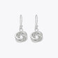 Silver Infinity Knot Drop Earrings image 2