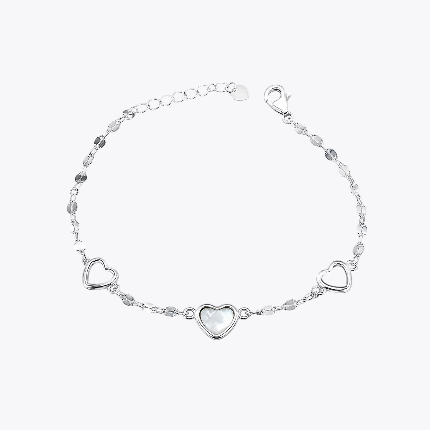 Silver Heart Charm Bracelet image 2