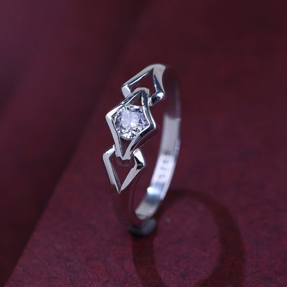 The Alencia Urban Serenade Geometric Diamond-Shape Ring image 0