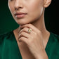 Golden Halo Textured Ring image 1
