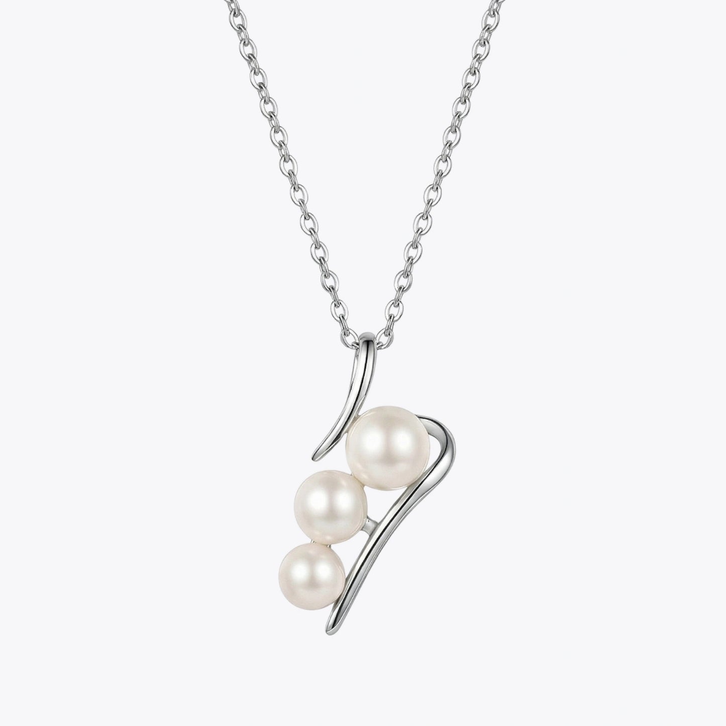 Alencia Liquid Silver Pearl Set image 3