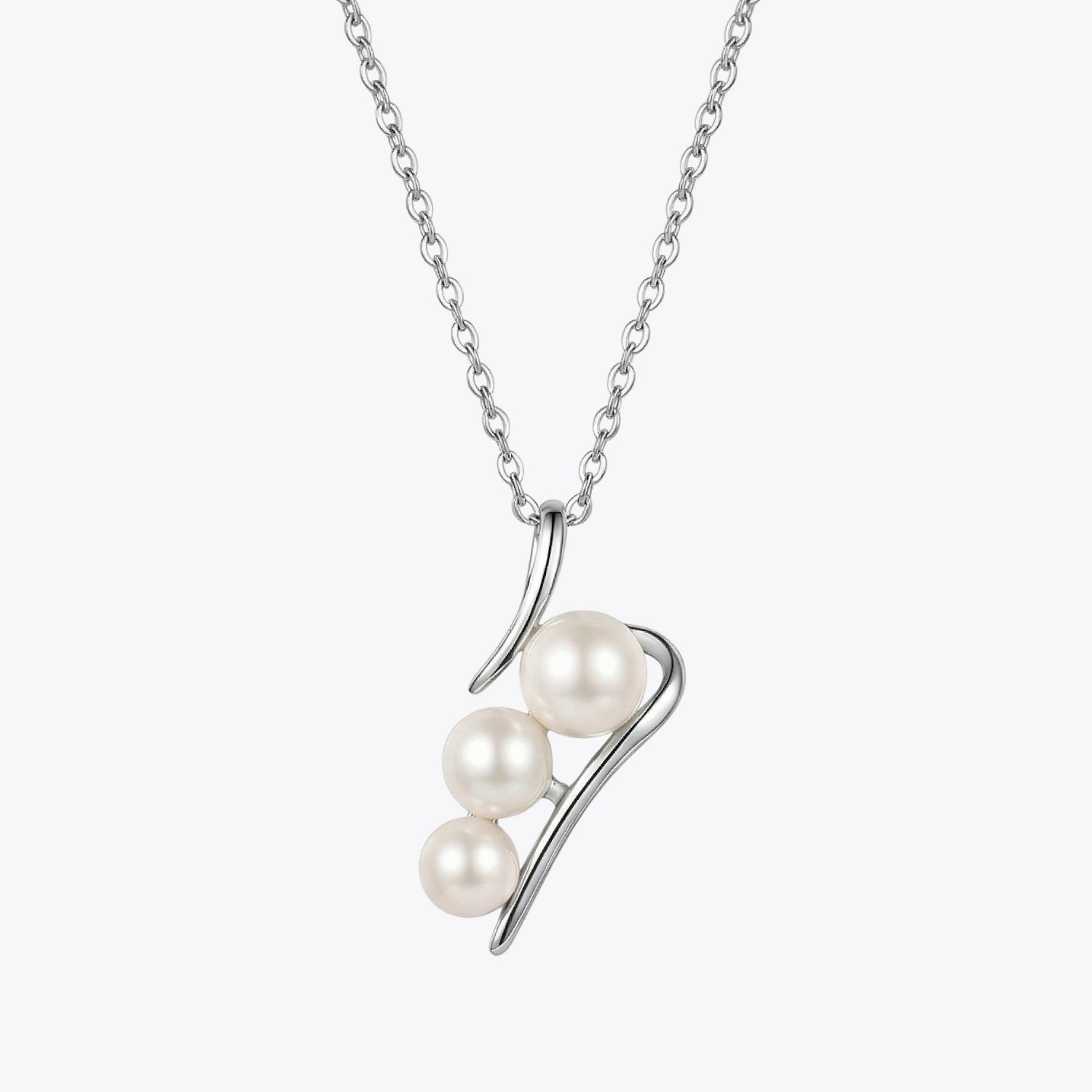 Alencia Liquid Silver Pearl Set image 3