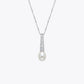 Pearl Grace Silver Pendant Necklace image 2