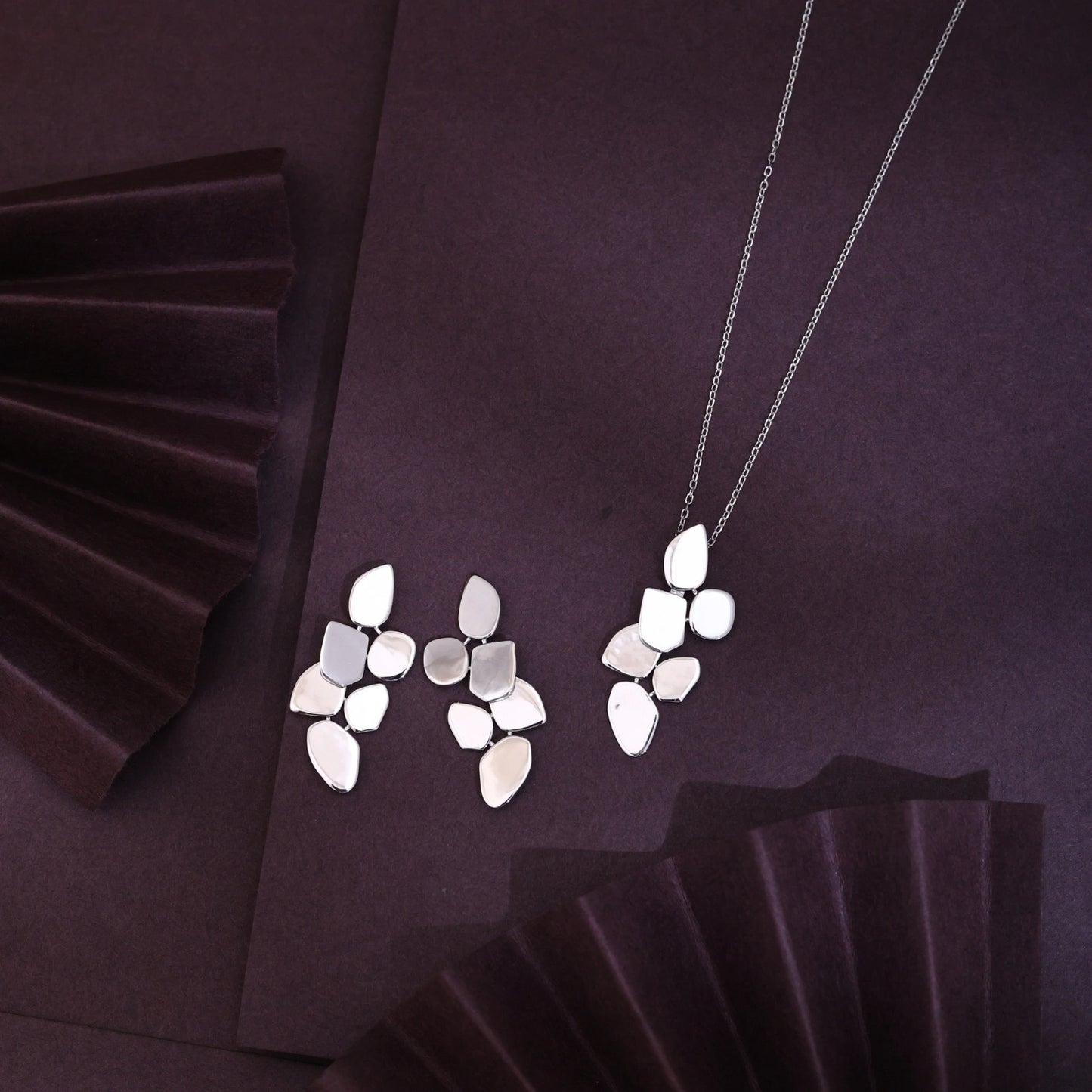 The Pebble Cluster Silver Set image 0