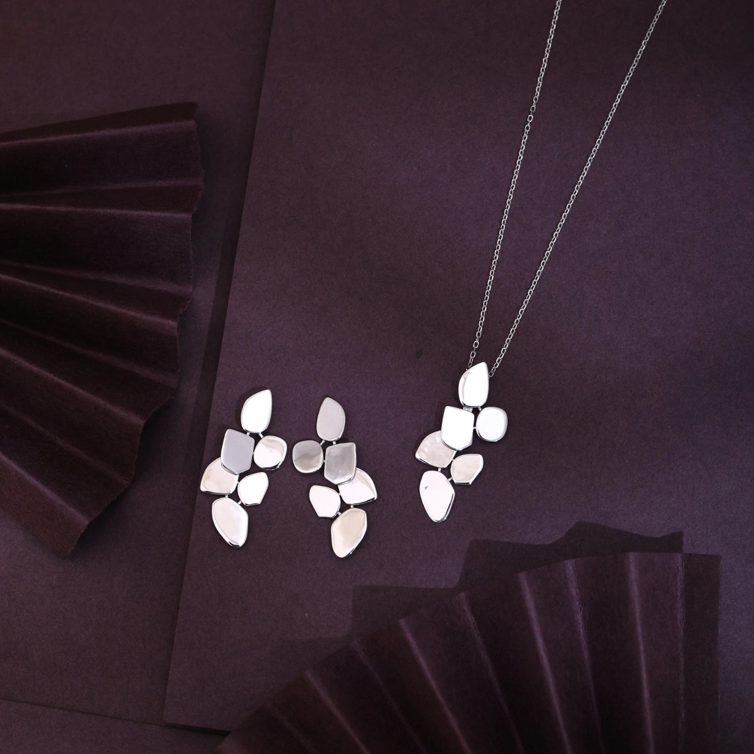 The Pebble Cluster Silver Set image 0