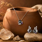 Alencia Midnight Bloom 925 Silver Set image 0