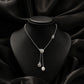 Pearl Drop Filigree Lariat Necklace image 0