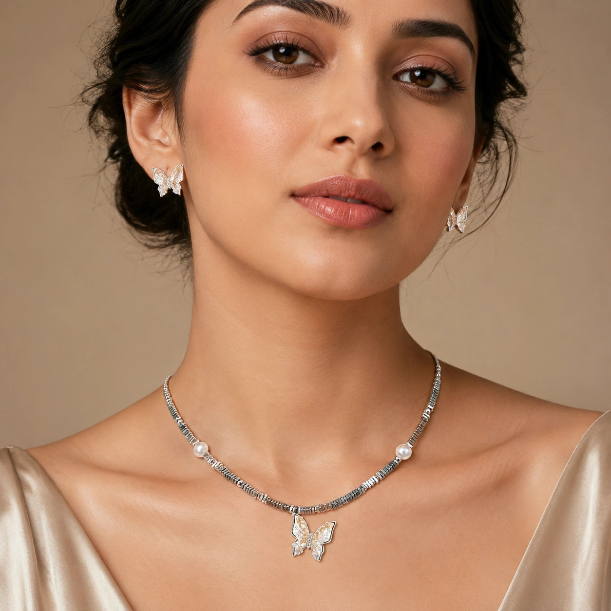ALENCIA Azure Blossom Crystal &amp; Pearl Jewelry Set image 16