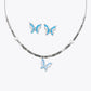 ALENCIA Azure Blossom Crystal &amp; Pearl Jewelry Set image 2