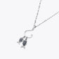 The Alencia Urban Dual Pisces Hook Silver Necklace image 2