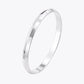 The Alencia Urban Beveled Edge Silver Bangle image 1