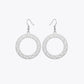 Greek Halo Silver Hoop Earrings image 2