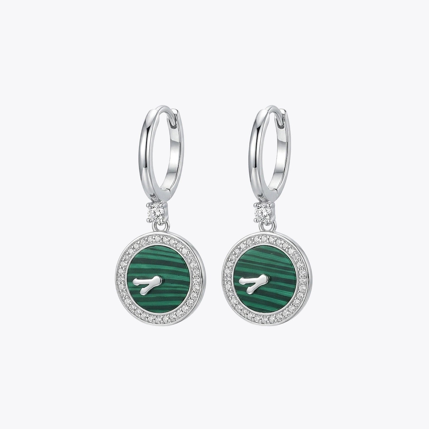 Silver Cushion Spark Stud Earrings image 2