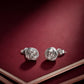 Silver Knot Stud Earrings image 0