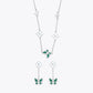 Alencia Malachite Bloom 925 Silver Set image 2