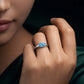 Oval Gemstone Silver Ring – 3 Colour Variation Collection image 1