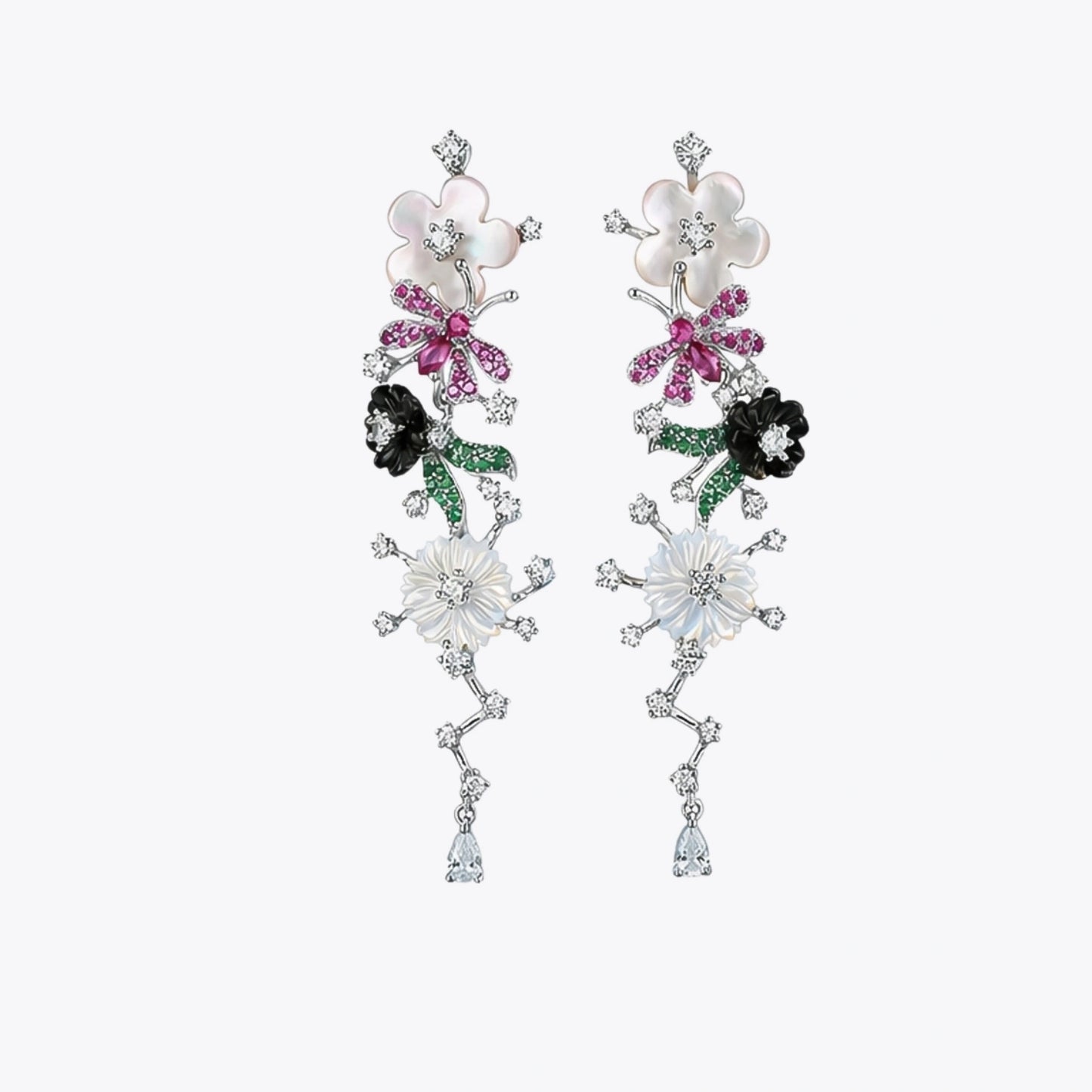 Alencia Floral Cascade 925 Silver Set image 4