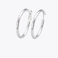 Classic Round Silver Hoop Earrings image 2