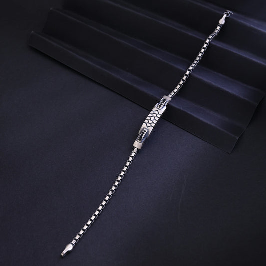 Alencia Geo Noir 925 Sterling Silver Bracelet image 0