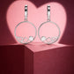 Geometric Circle Drop Earrings image 0
