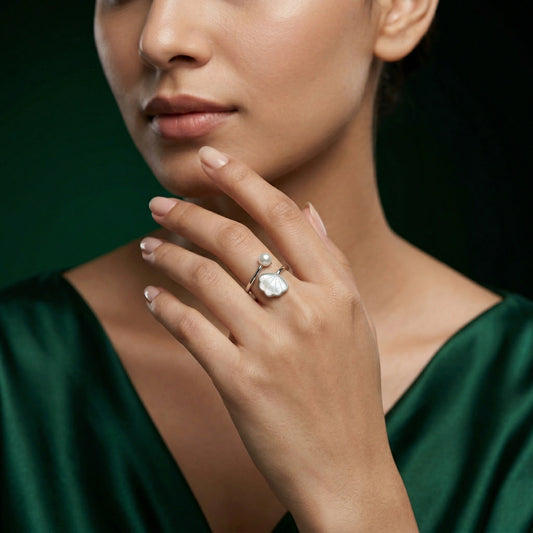 Pearl Shell Open Ring image 1