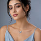 Blue Moon Leaf Drop Necklace image 1