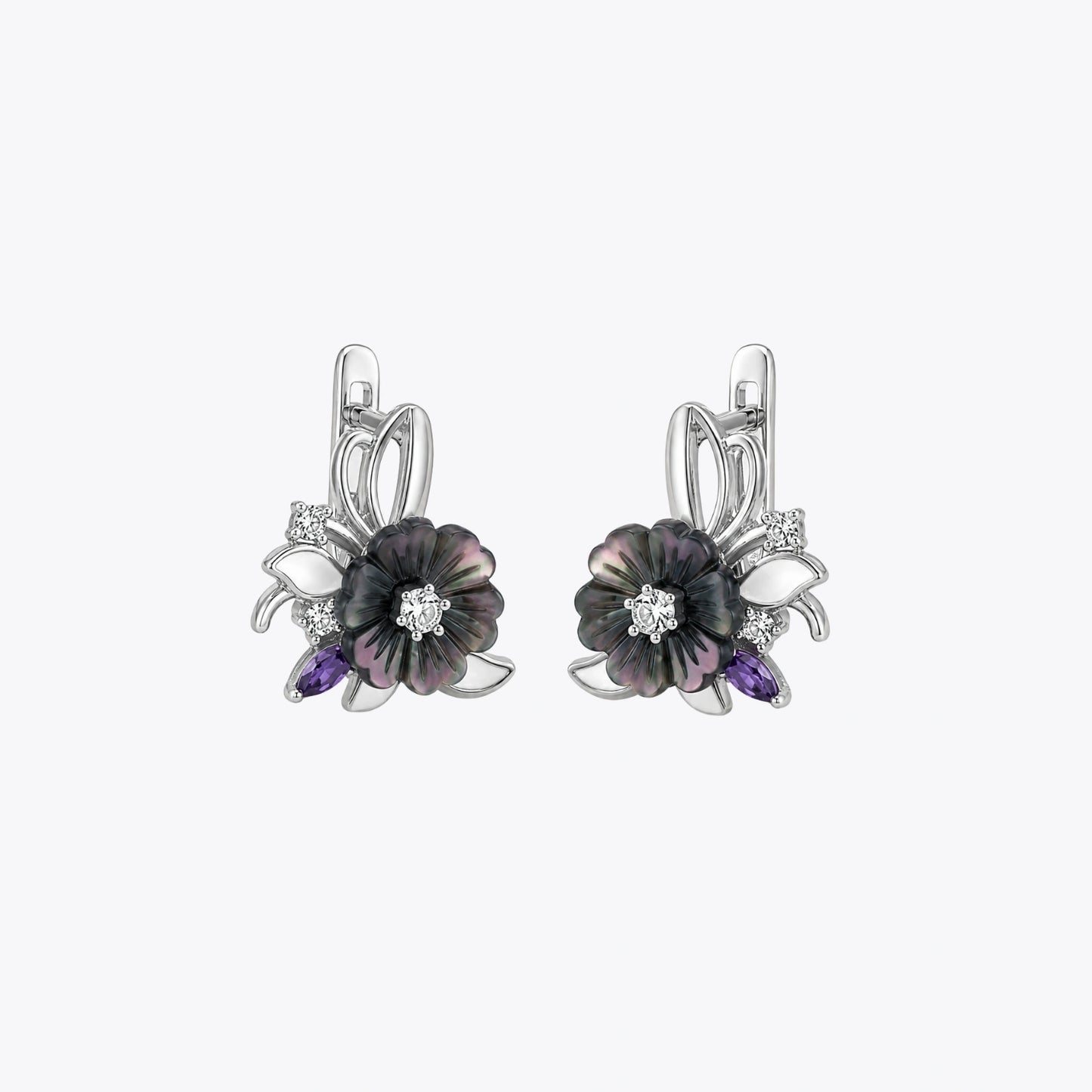 Alencia Midnight Bloom 925 Silver Set image 4