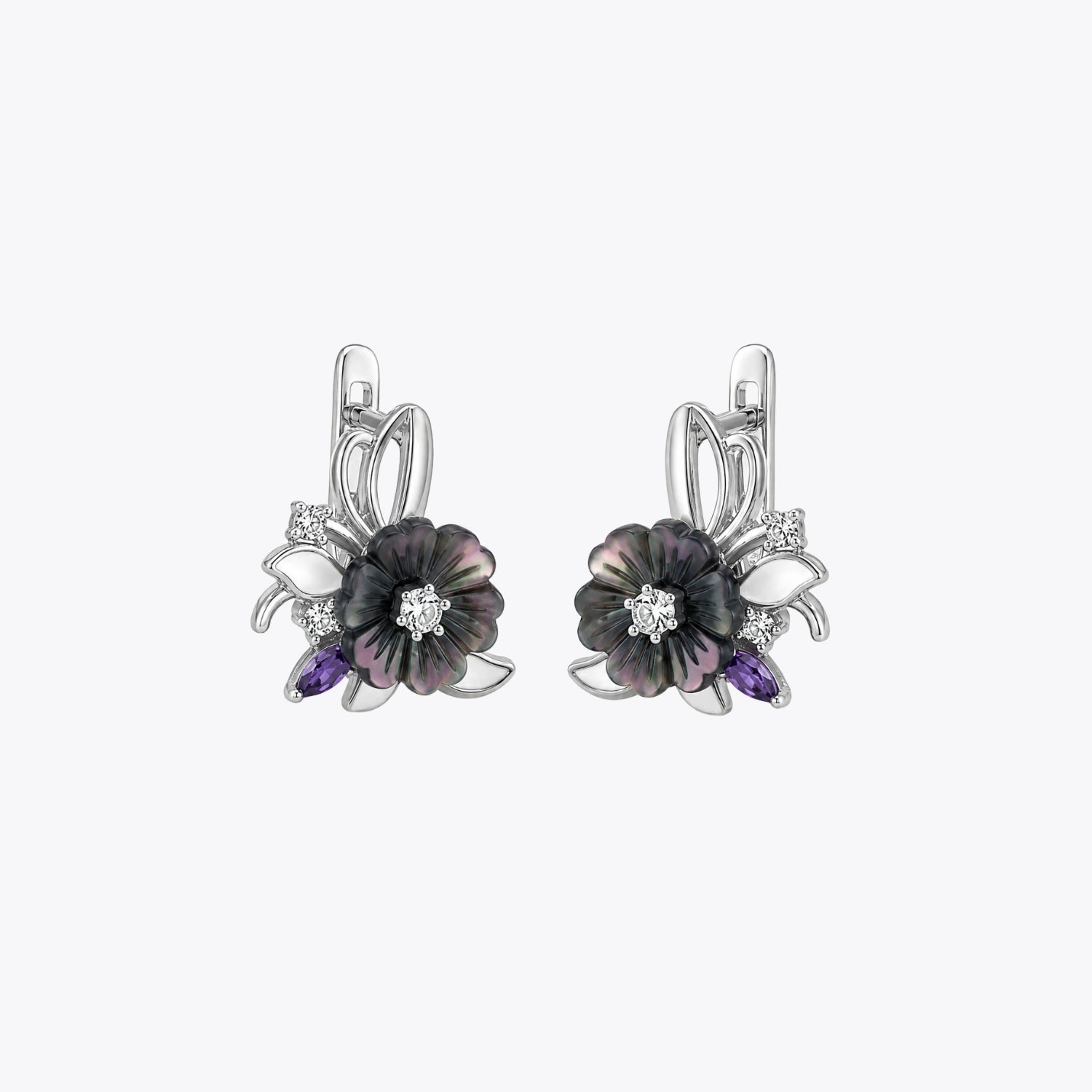 Alencia Midnight Bloom 925 Silver Set image 4