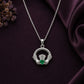 Silver Puffy Heart Pendant Necklace image 0