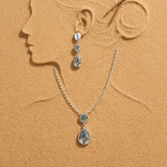 Alencia Moss Agate Forest Drop Set image 0