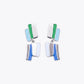 Multicolor Bar Drop Earrings image 2