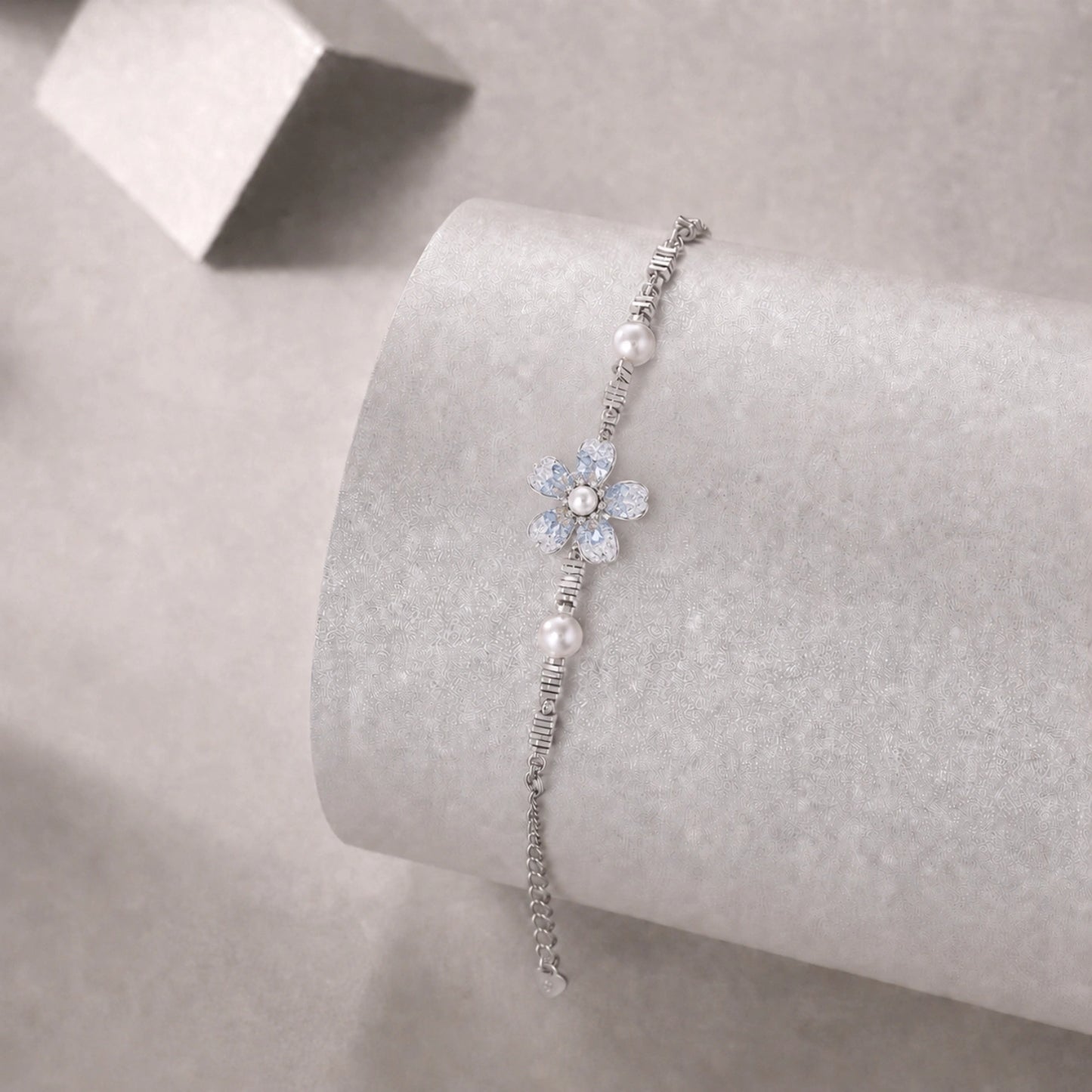 Pearl Bloom Floral Bracelet – 4 Color Variations image 6