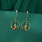 Butterfly Pearl Silver Stud Earrings image 0
