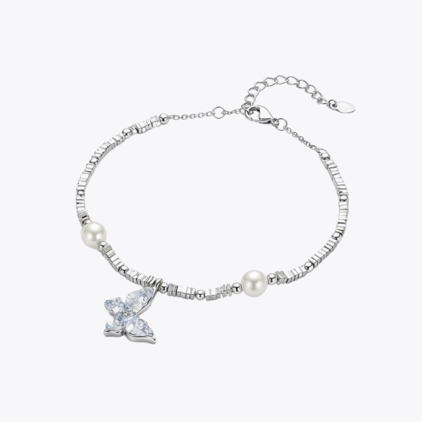 Iridescent Butterfly &amp; Pearl Bracelet image 8