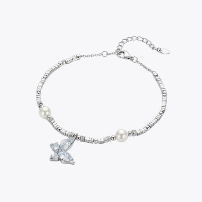 Iridescent Butterfly &amp; Pearl Bracelet image 8