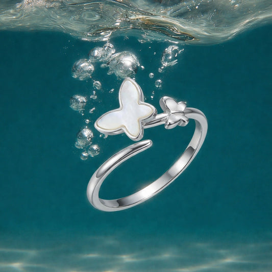 Butterfly Bloom Adjustable Ring image 0