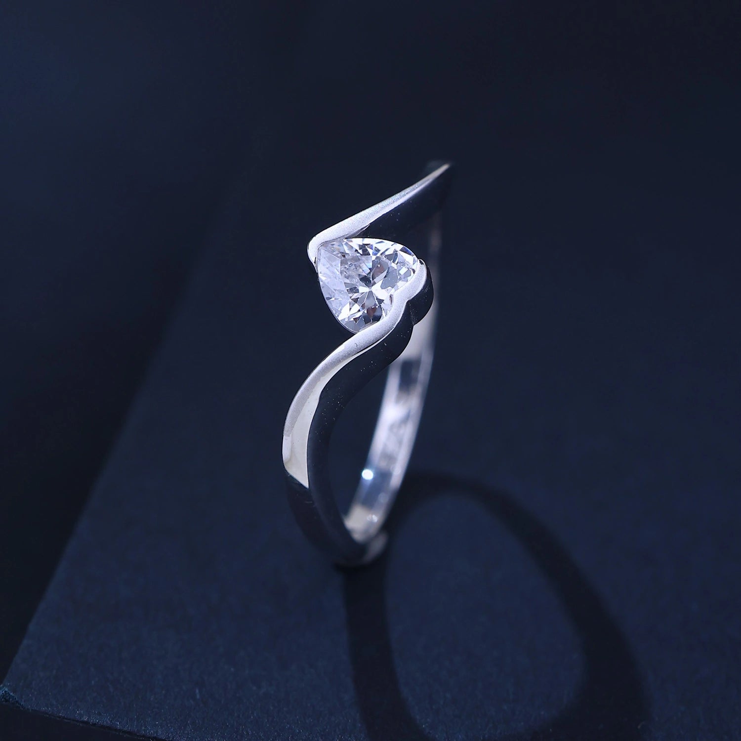 The Alencia Urban Serenade Heart Bypass Ring image 0