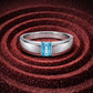 Alencia Prism Solitaire Silver Ring – 3 Stone Variations image 0