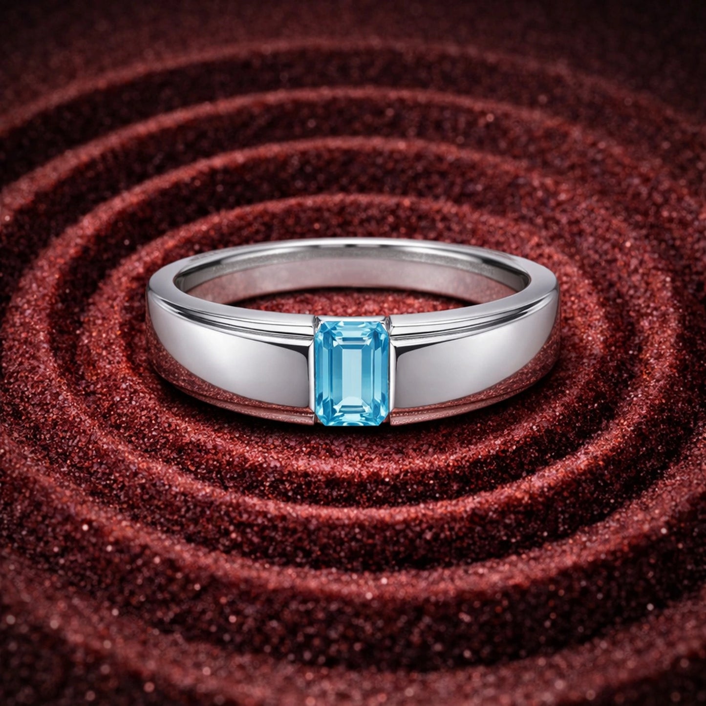 Alencia Prism Solitaire Silver Ring – 3 Stone Variations image 0