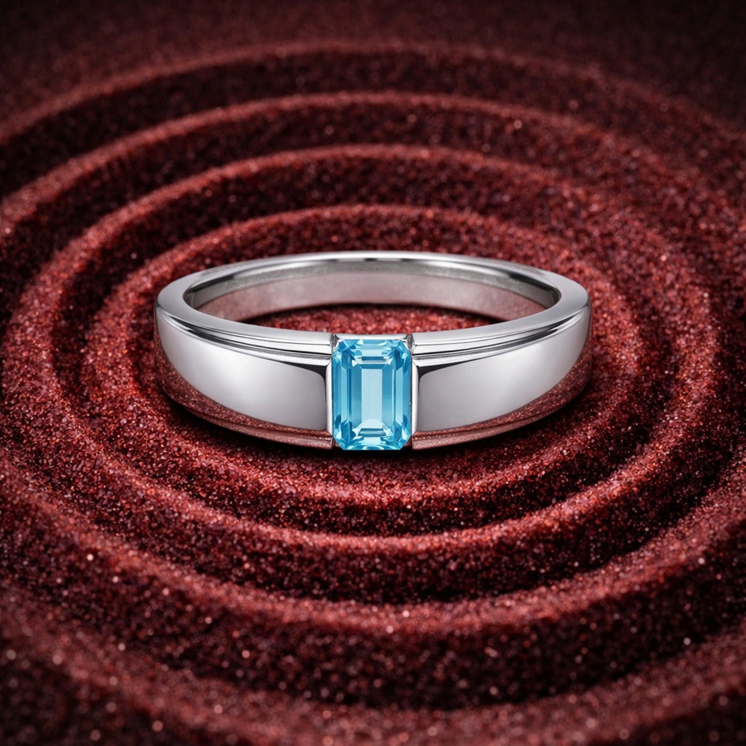Alencia Prism Solitaire Silver Ring – 3 Stone Variations image 0