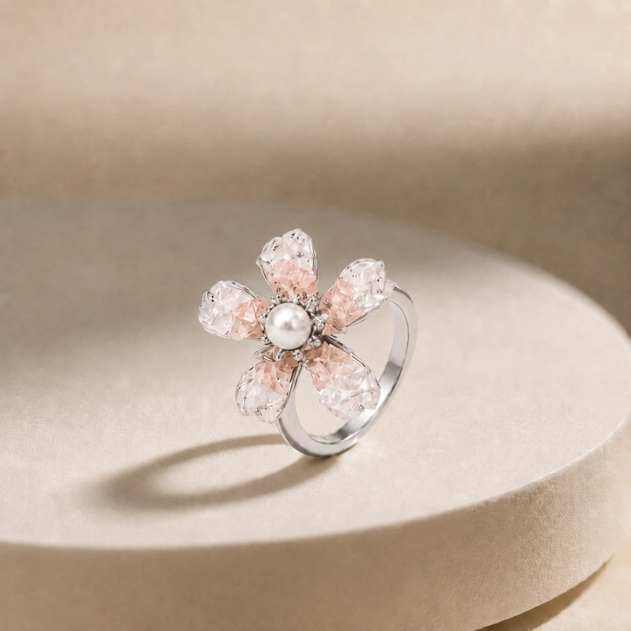ALENCIA Frosted Floral Ring image 3