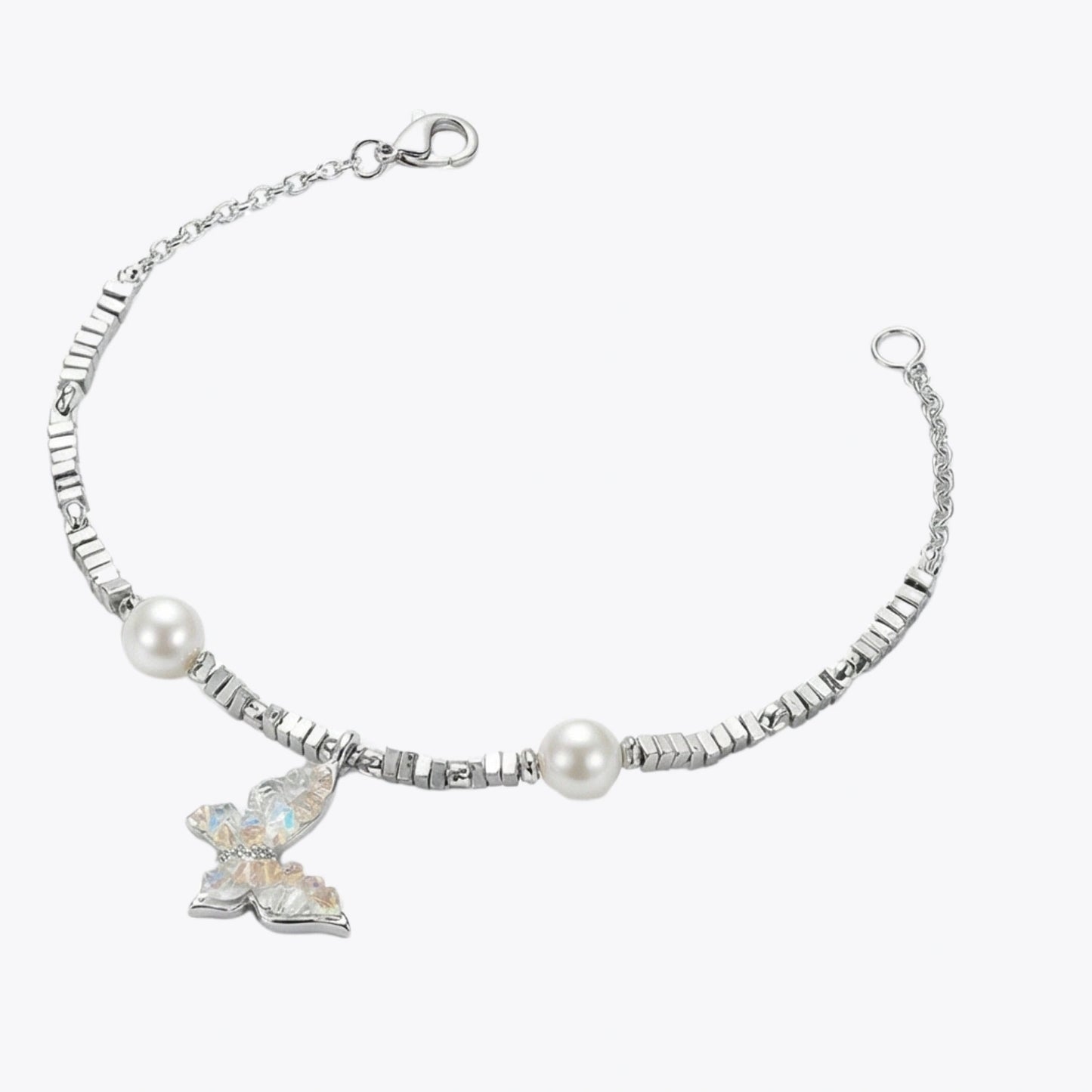 Iridescent Butterfly &amp; Pearl Bracelet image 11