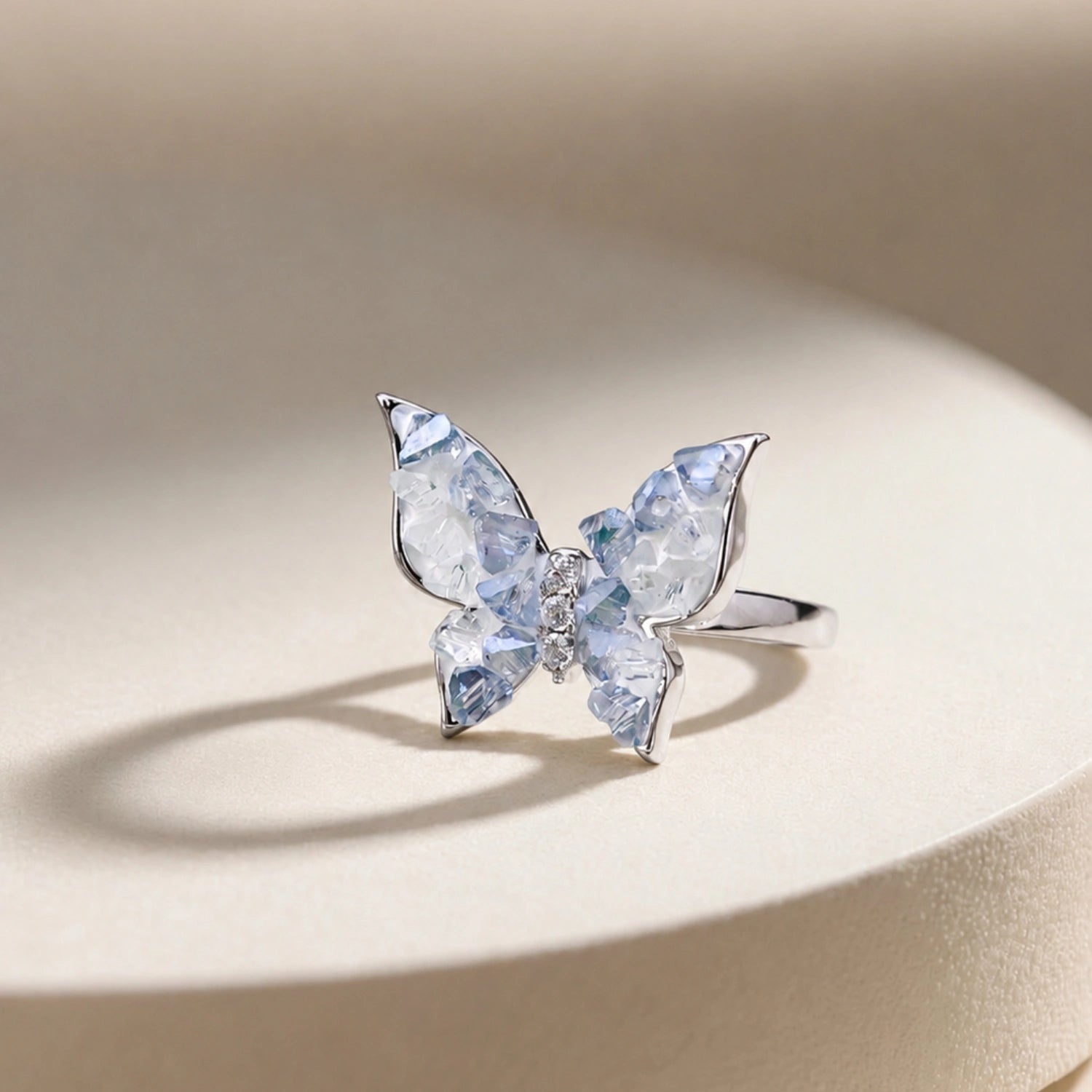 Butterfly Crystal Wing Ring – 3 Colour Variations image 6