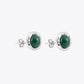 Moss Green Silver Pendant &amp; Earring Combo image 4
