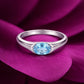 Oval Gemstone Silver Ring – 3 Colour Variation Collection image 0