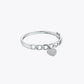 Silver Heart Charm Link Bracelet image 2