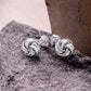 Silver Love Knot Stud Earrings image 0