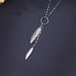The Alencia Urban Plume Lariat Silver Necklace image 0