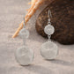 Swirl Aura Silver Drop Earrings image 0